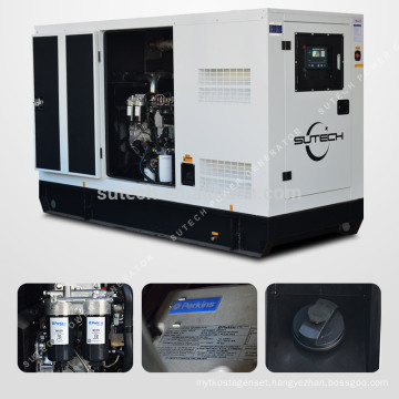 With EPA certificate! 50HZ, Soundproof 80kw diesel generator powered by UK engine 1104C-44TAG2